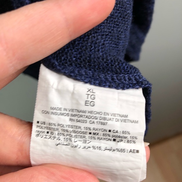 Old navy Navy Sheer dolman Womens Top Sz XL - Picture 3 of 6